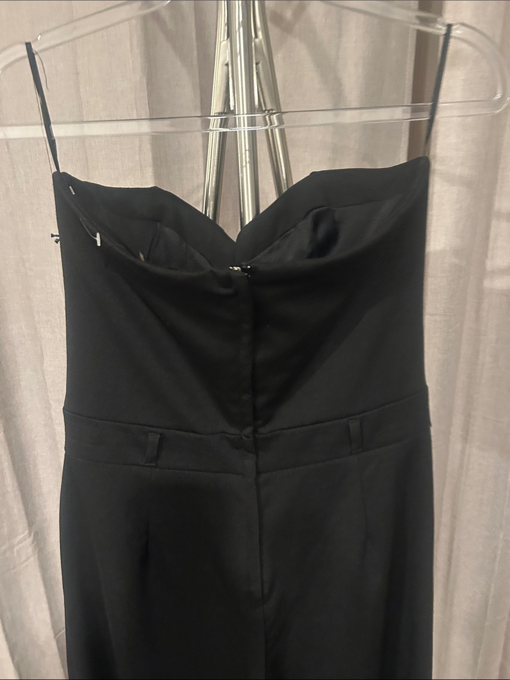 NWT Have Black Strapless Wide-Leg Jumpsuit - Picture 8 of 9